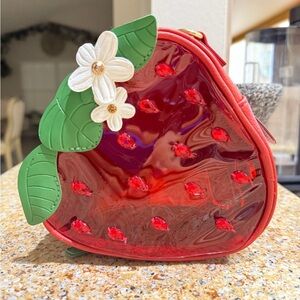 Bath and Body Works strawberry Bag crossbody valentines  purse BBW